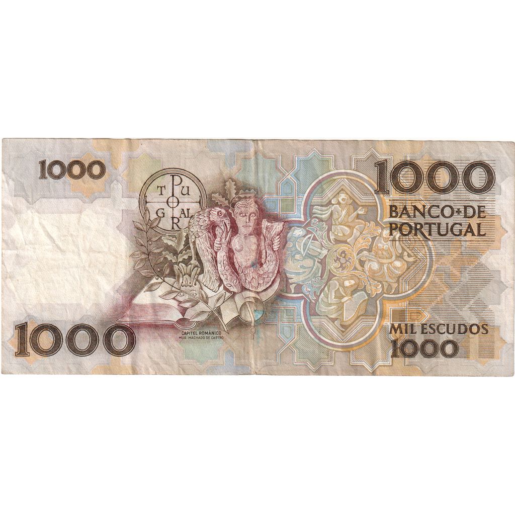 Portugalsko, 
  
  1000 Escudos, 
  
  1989-11-09