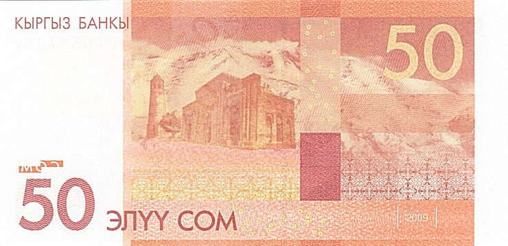 bankovka, 
  
  KYRGYZSTAN, 
  
  50 Som