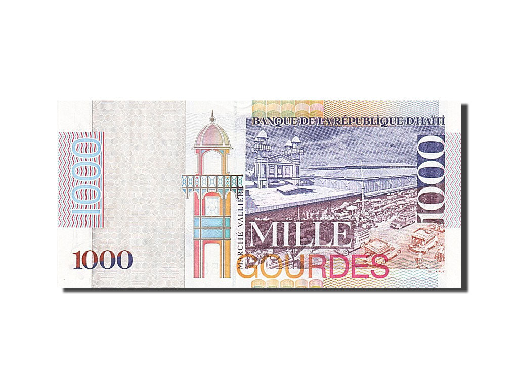 bankovka, 
  
  Haiti, 
  
  1000 gurd