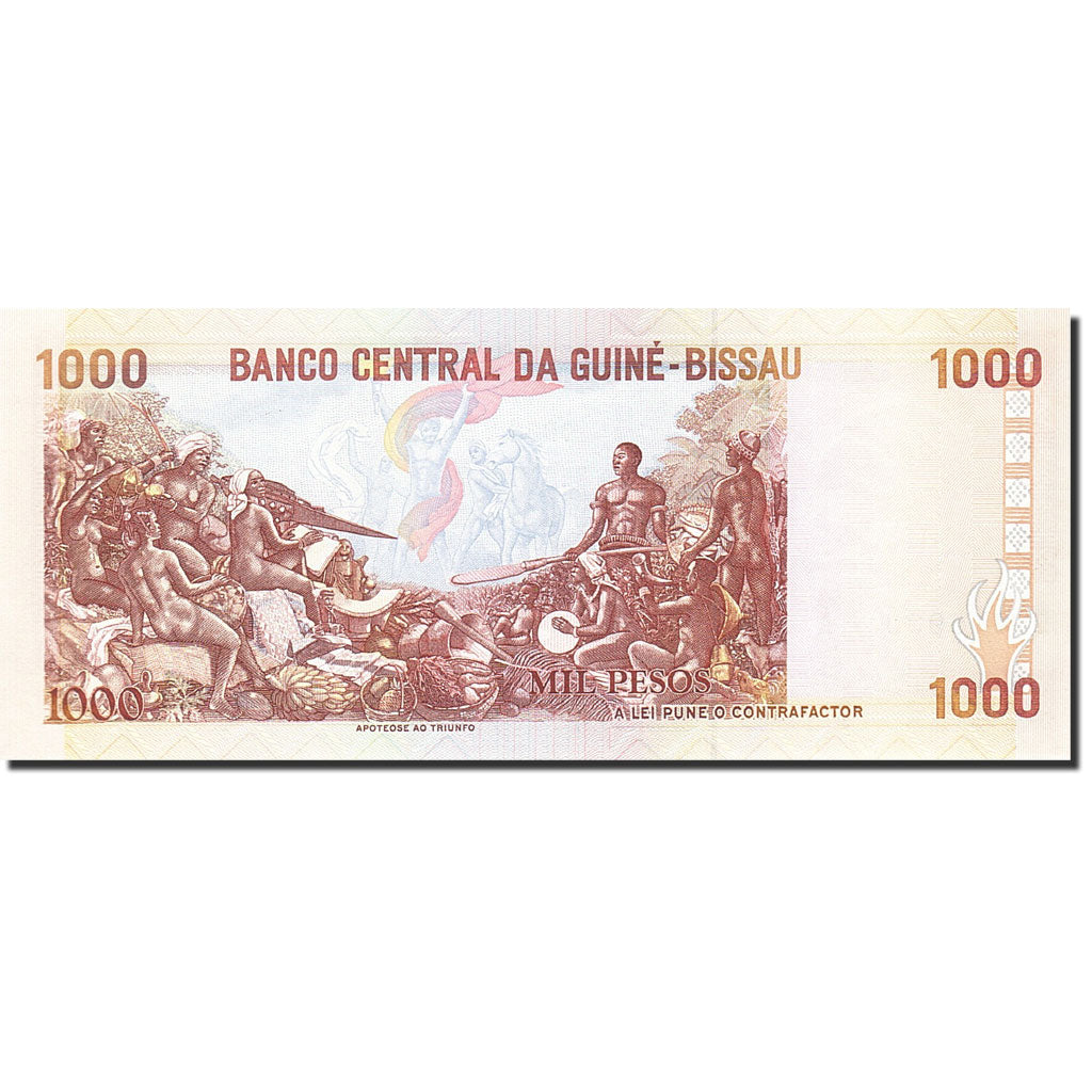 bankovka, 
  
  Guinea-Bissau, 
  
  1000 pesos