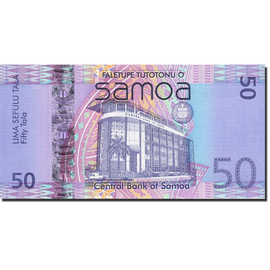 bankovka, 
  
  západná Samoa, 
  
  50 Tala