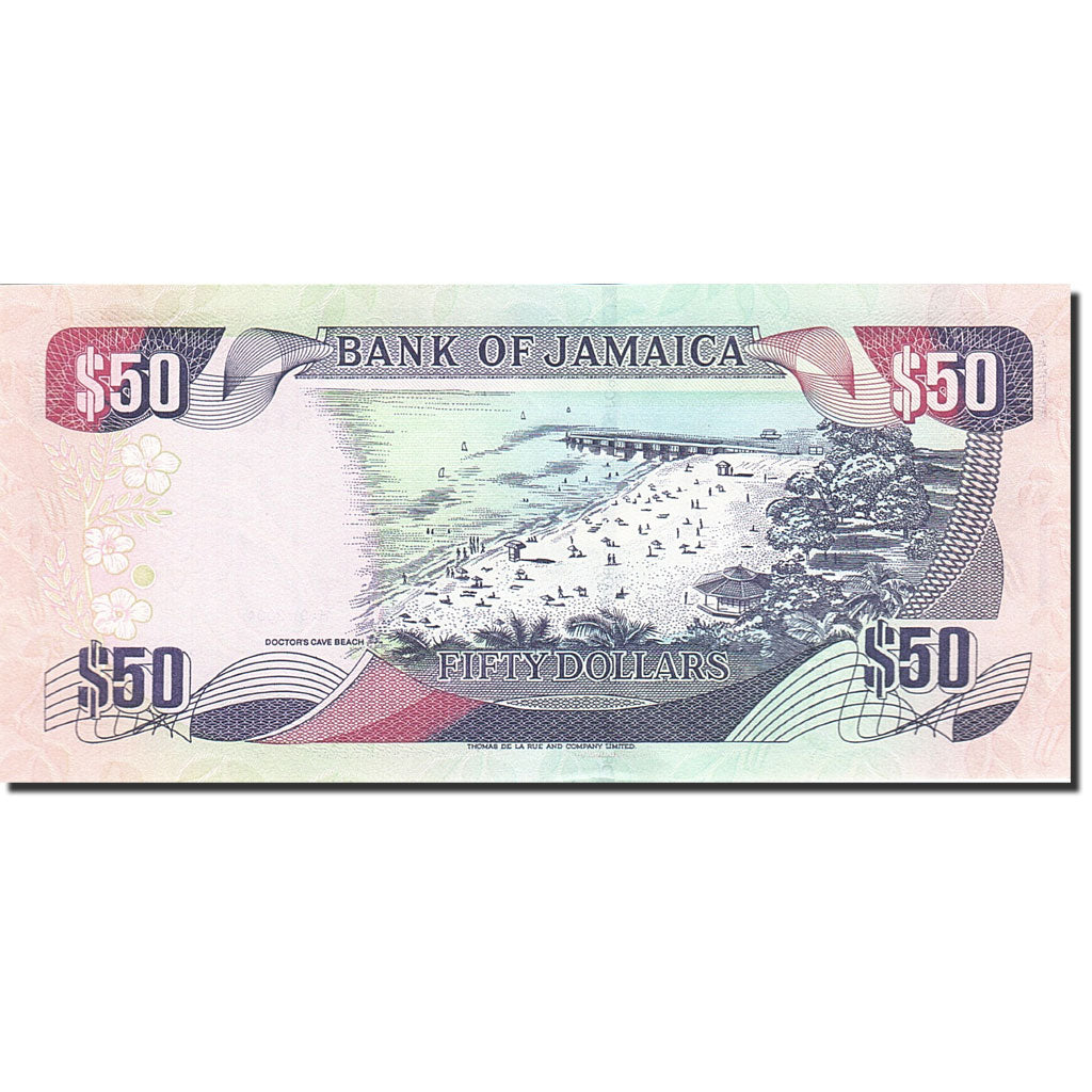 bankovka, 
  
  jamajka, 
  
  50 dolárov