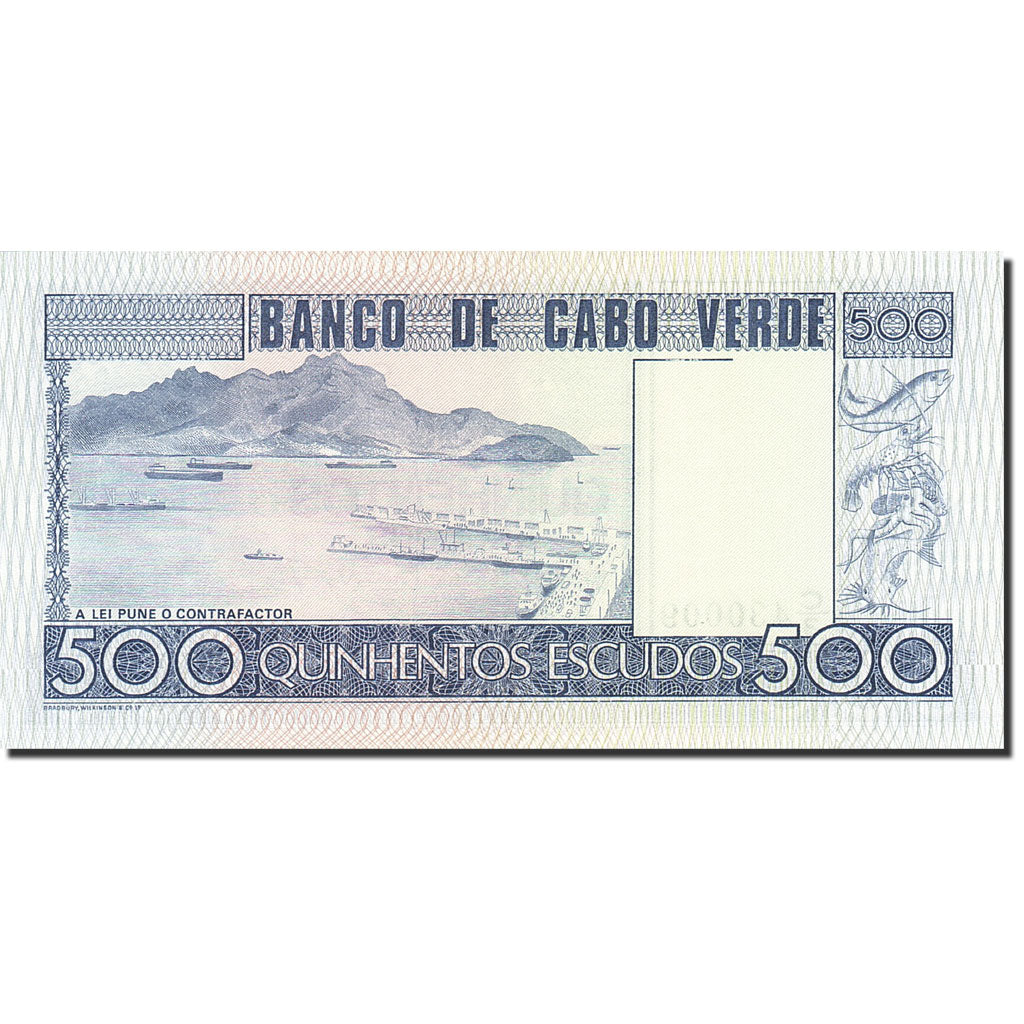 bankovka, 
  
  Kapverdy, 
  
  500 Escudos