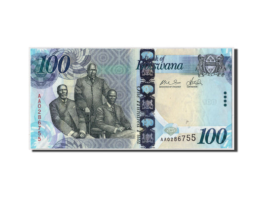 bankovka, 
  
  Botswana, 
  
  100 Pula