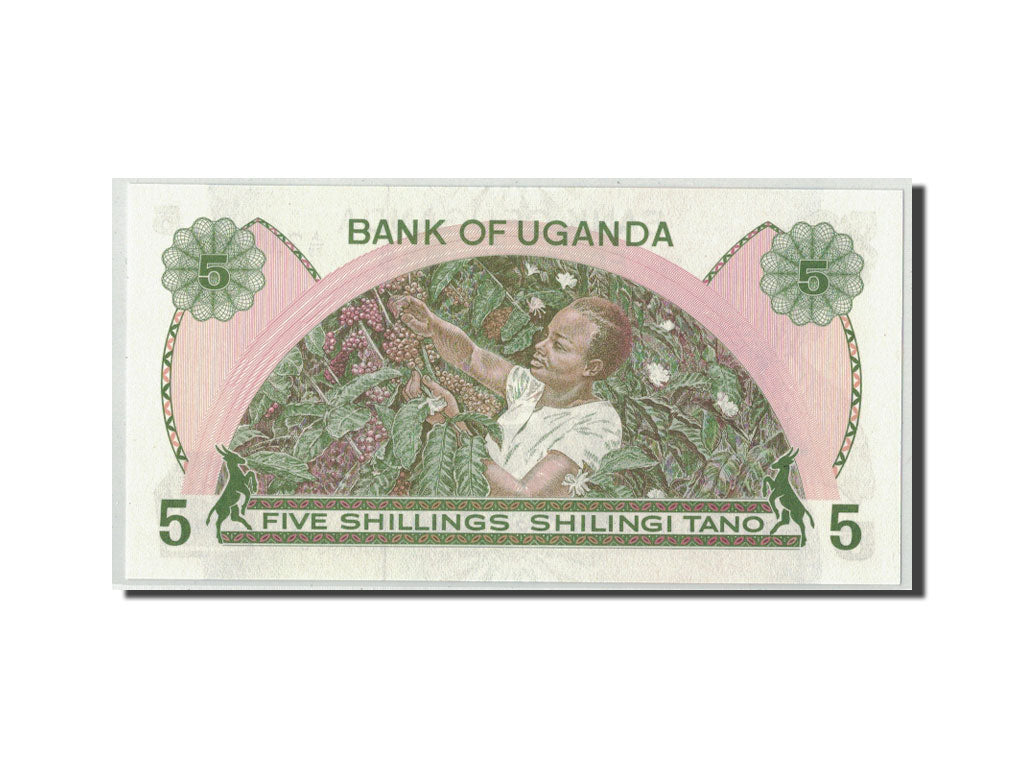 bankovka, 
  
  Uganda, 
  
  5 šilingov