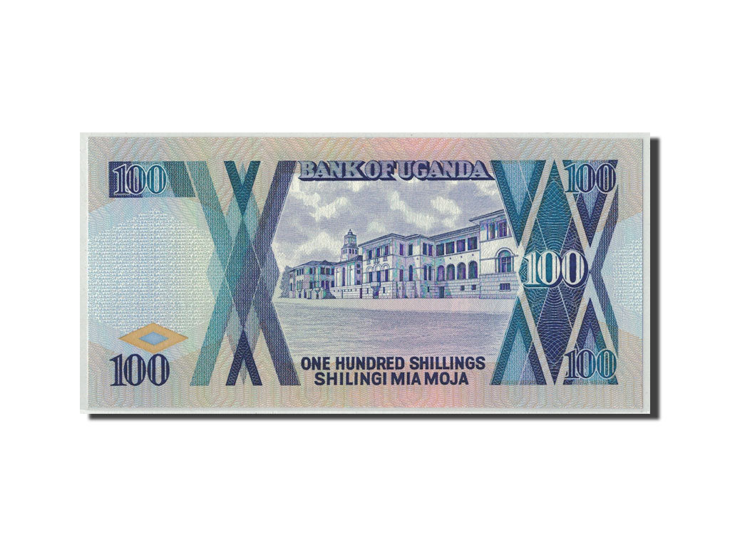 bankovka, 
  
  Uganda, 
  
  100 šilingov