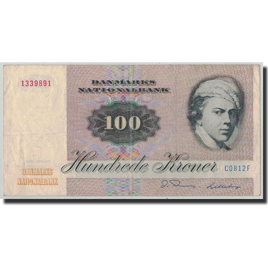 bankovka, 
  
  Dánsko, 
  
  100 korún