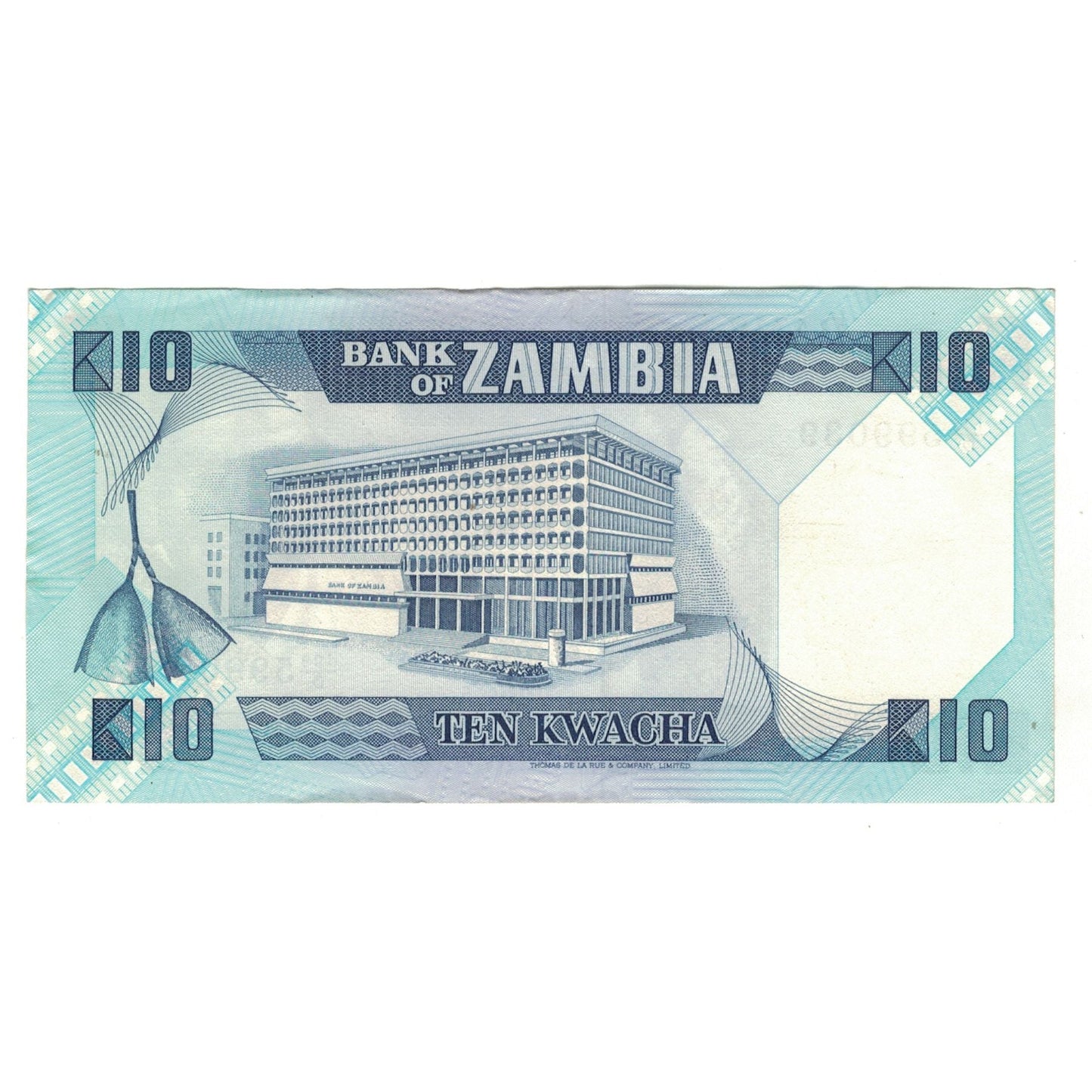 bankovka, 
  
  Zambia, 
  
  10 Kwacha