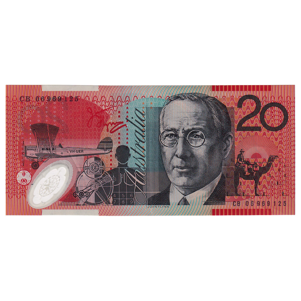 bankovka, 
  
  Austrália, 
  
  20 dolárov