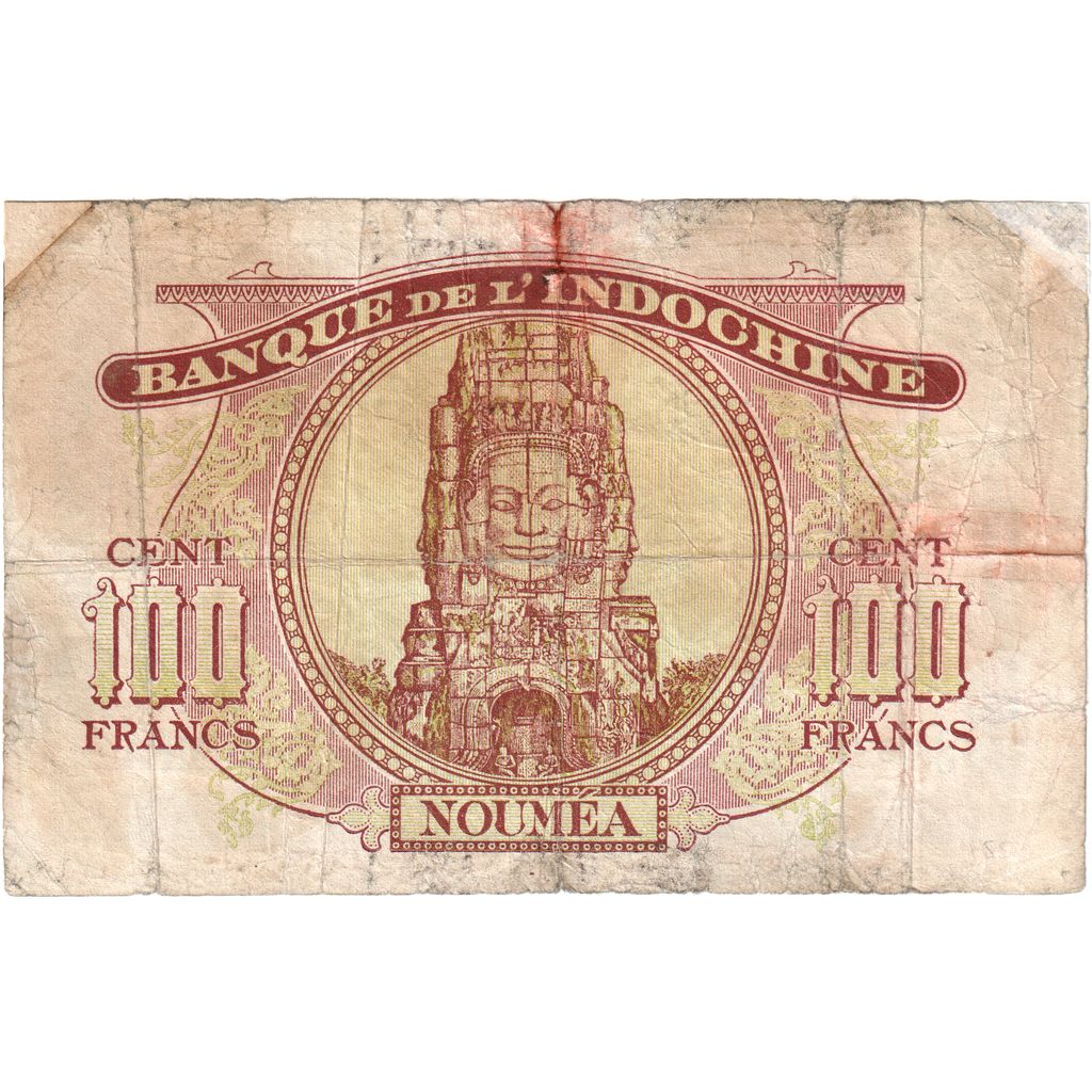 Nová Kaledónia, 
  
  100 frankov, 
  
  1942