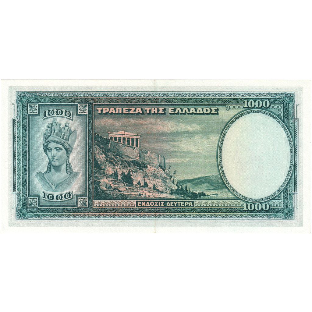 Grécko, 
  
  1000 drachmai, 
  
  1939-01-01