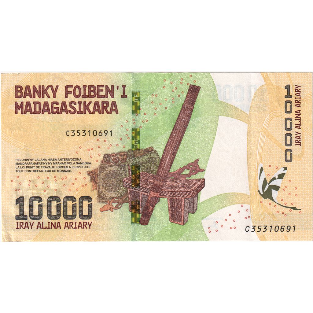 Madagaskar, 
  
  10, 
  
  000 Ariary