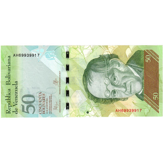 Venezuela, 
  
  50 Bolivarov, 
  
  2015-06-23