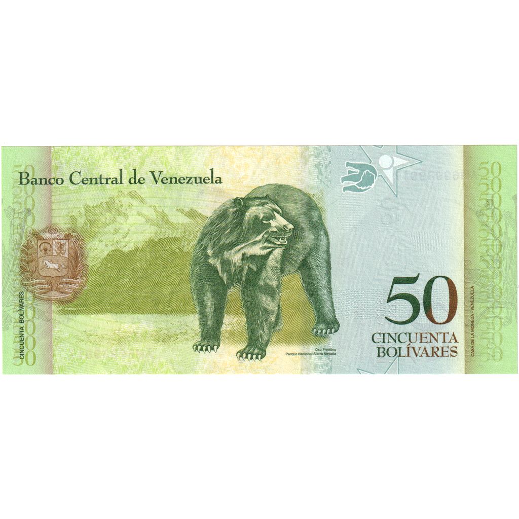 Venezuela, 
  
  50 Bolivarov, 
  
  2015-06-23