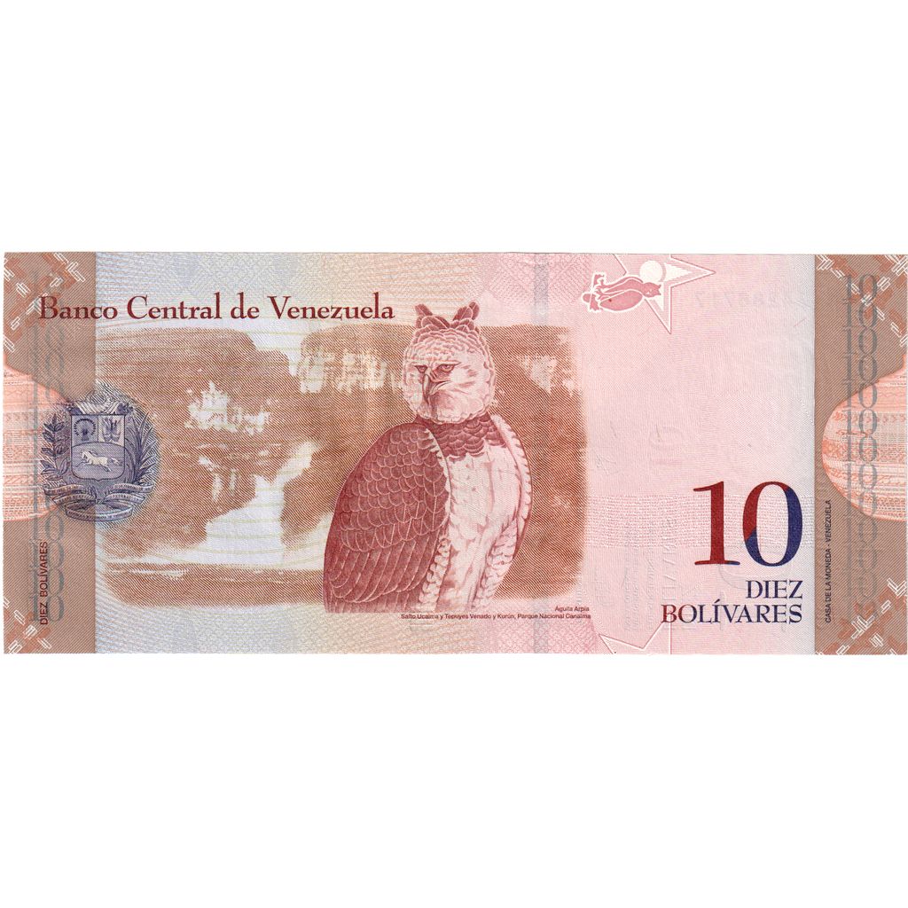 Venezuela, 
  
  10 bolívarov, 
  
  2009-09-03