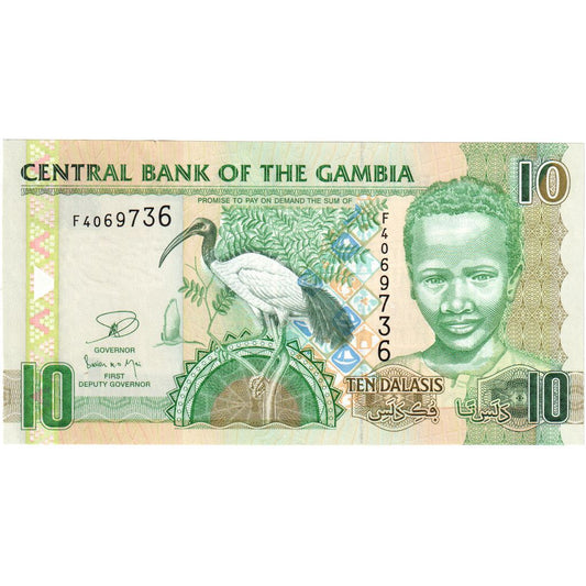 Gambia, 
  
  10 Dalasis, 
  
  UNC(65-70)