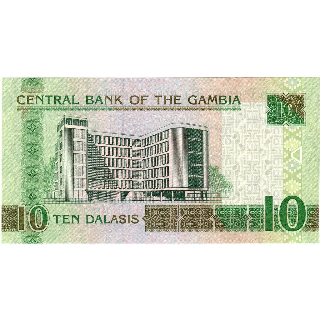 Gambia, 
  
  10 Dalasis, 
  
  UNC(65-70)