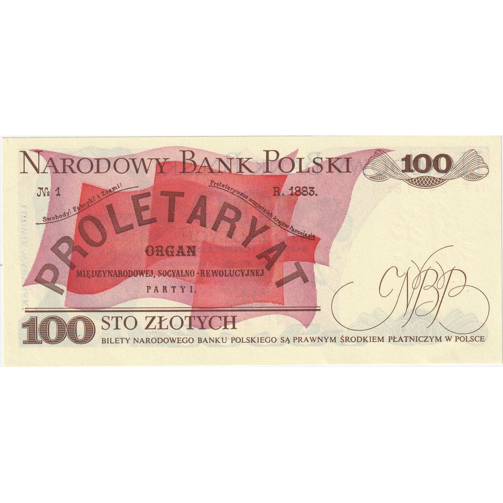 Poľsko, 
  
  100 zlotých, 
  
  12.12.1986