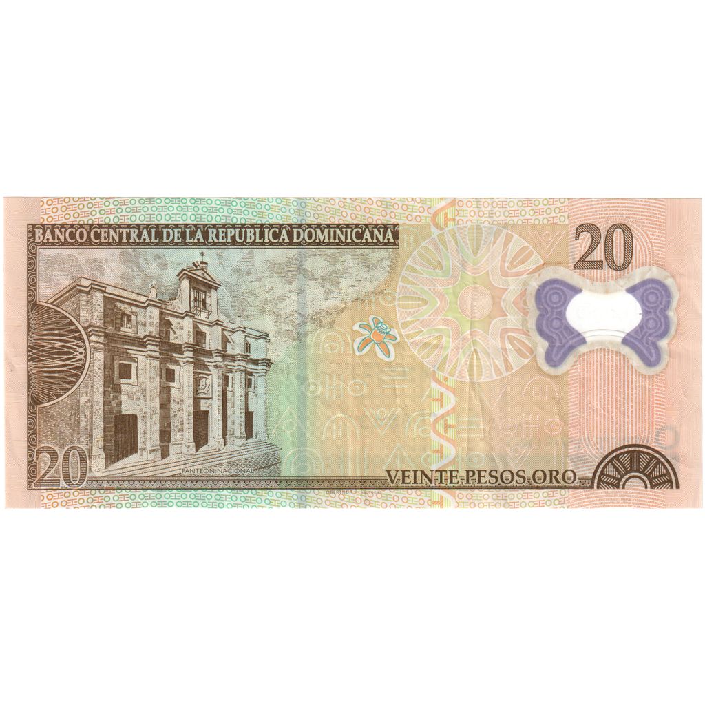 Dominikánska republika, 
  
  20 pesos, 
  
  UNC(65-70)