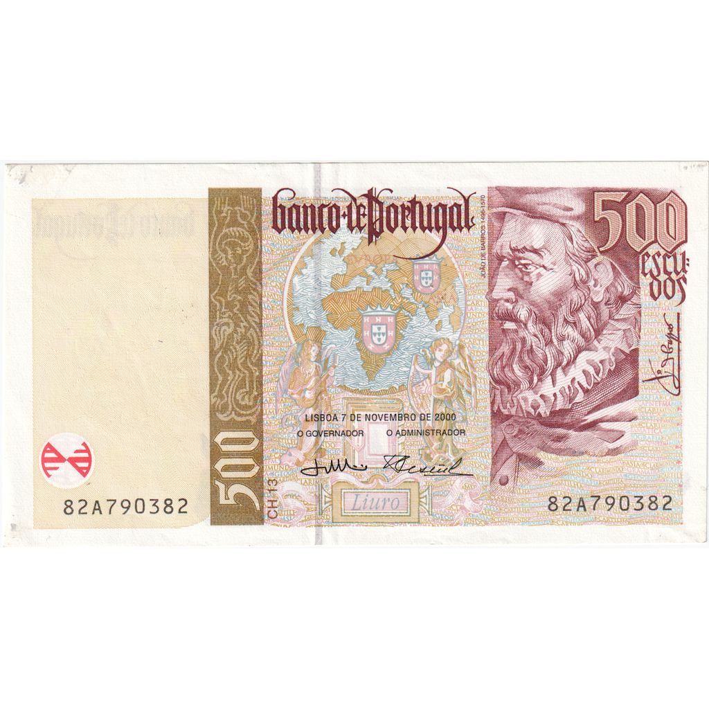 Portugalsko, 
  
  500 Escudos, 
  
  1997-09-11