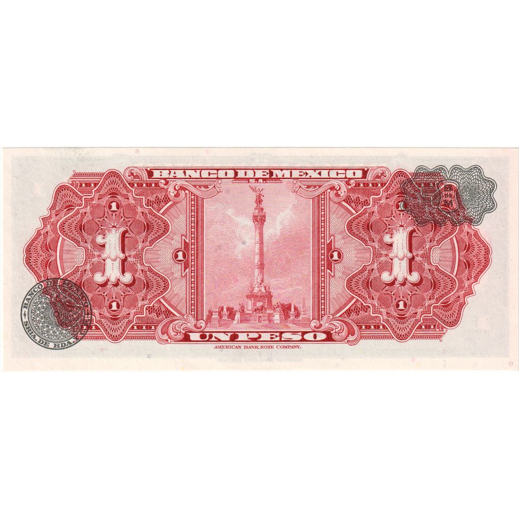 Mexiko, 
  
  1 peso, 
  
  1967-05-10