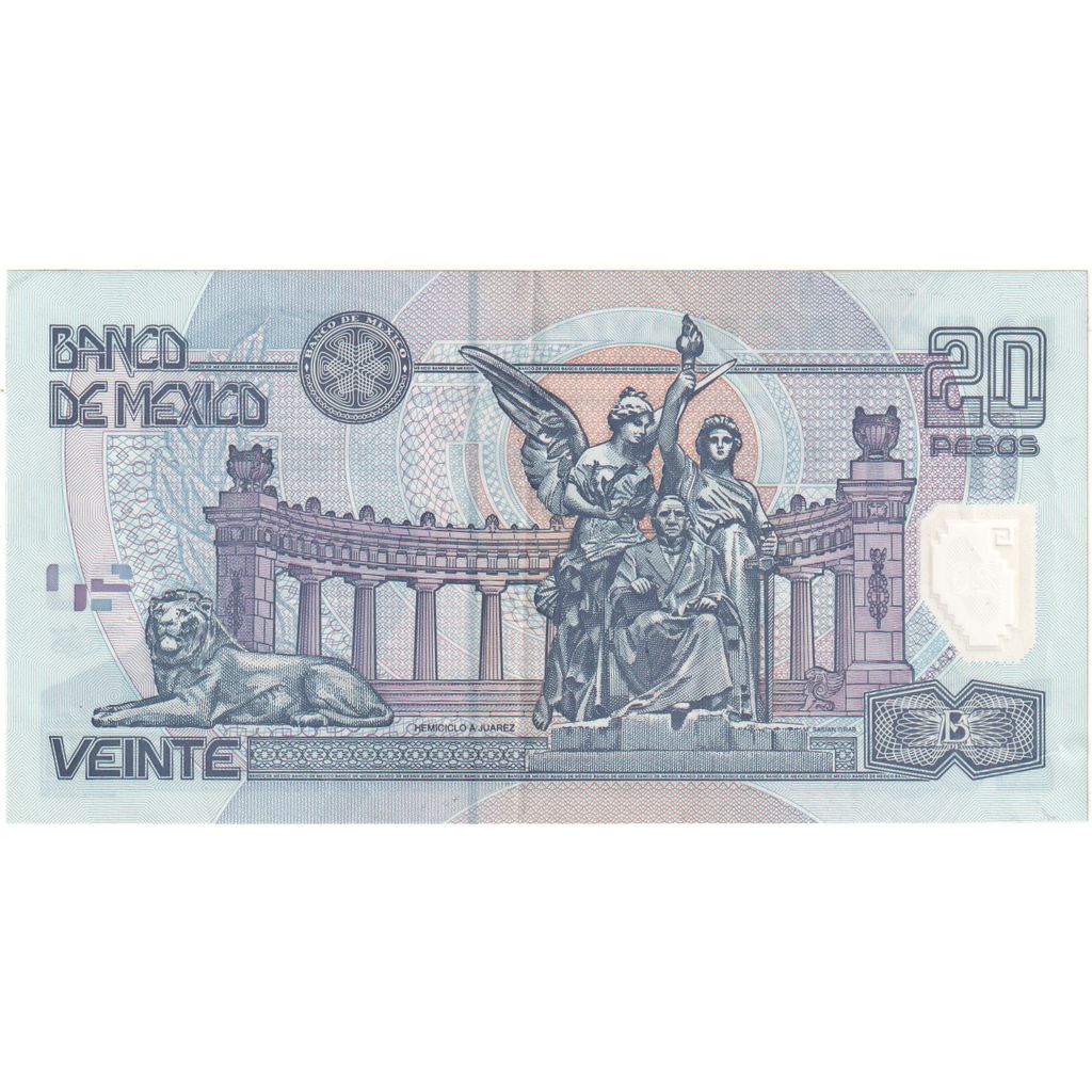 Mexiko, 
  
  20 pesos, 
  
  2001-05-17