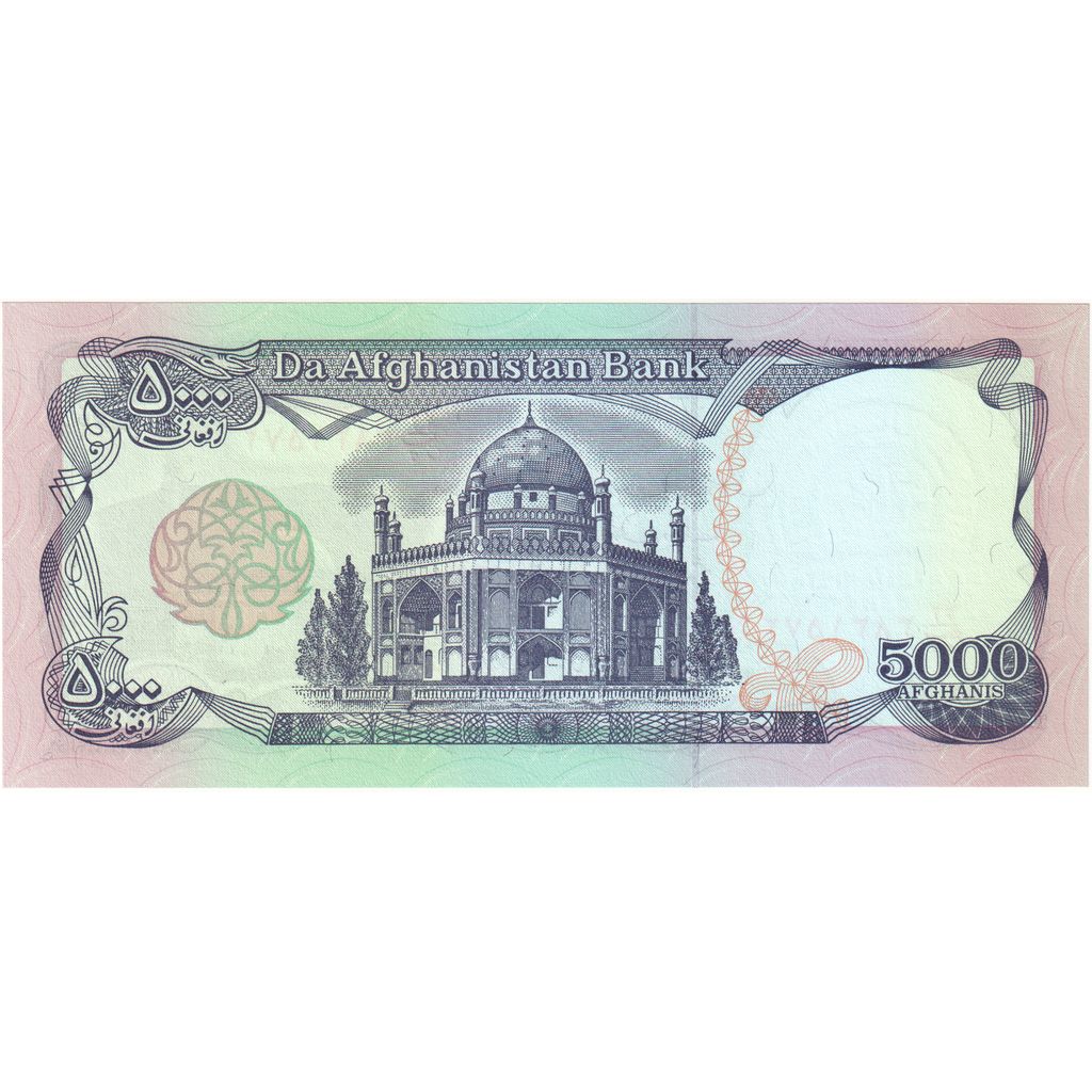 Afganistan, 
  
  5000 Afgancov, 
  
  UNC(65-70)