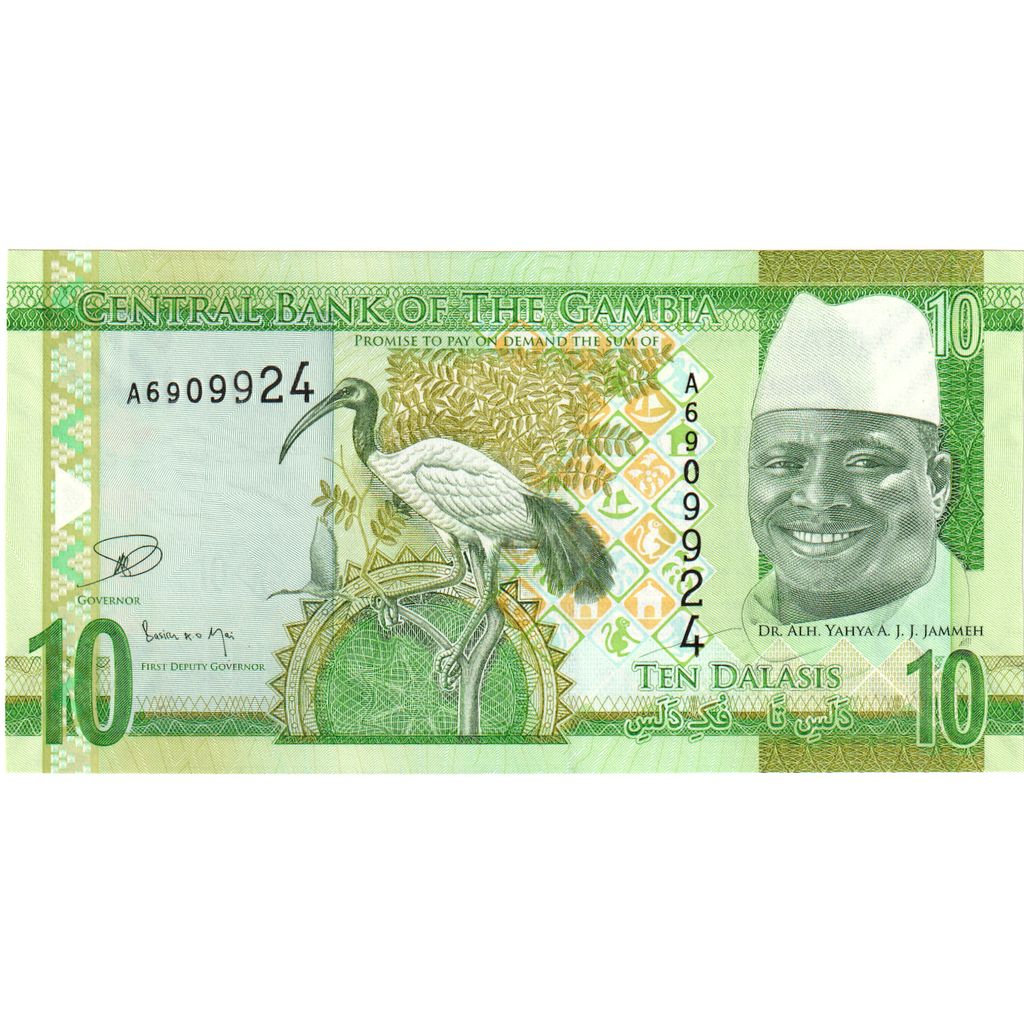 Gambia, 
  
  10 Dalasis, 
  
  Nedatované (2015)