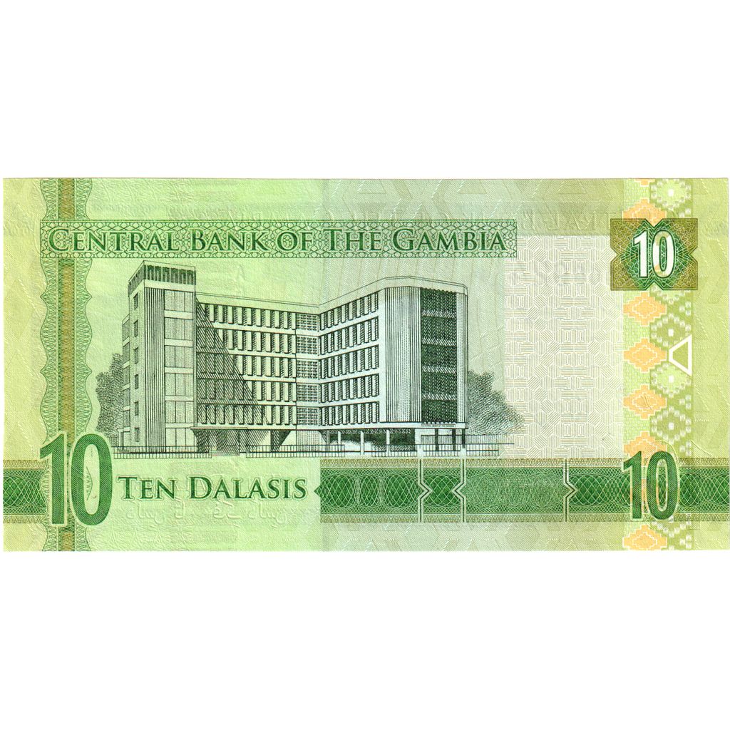 Gambia, 
  
  10 Dalasis, 
  
  Nedatované (2015)