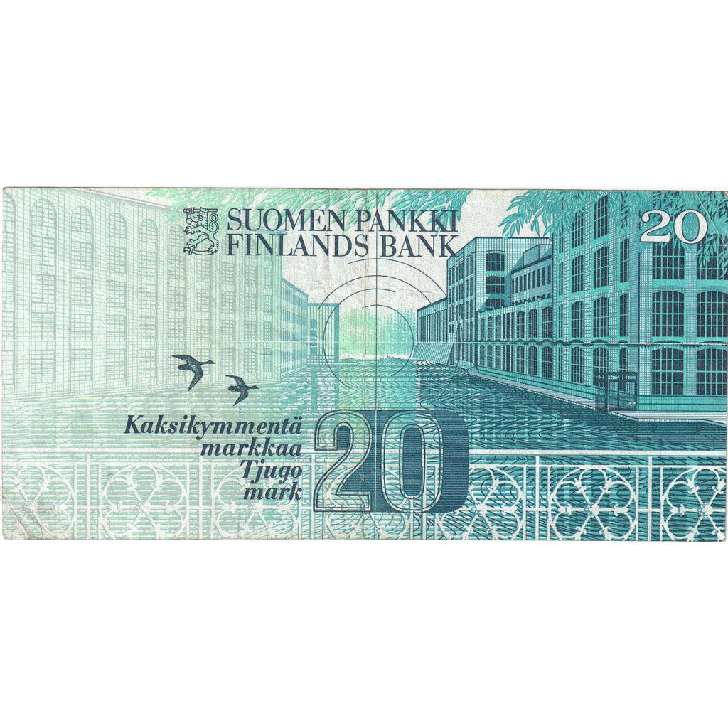 Fínsko, 
  
  20 Markkaa, 
  
  VF(30-35)