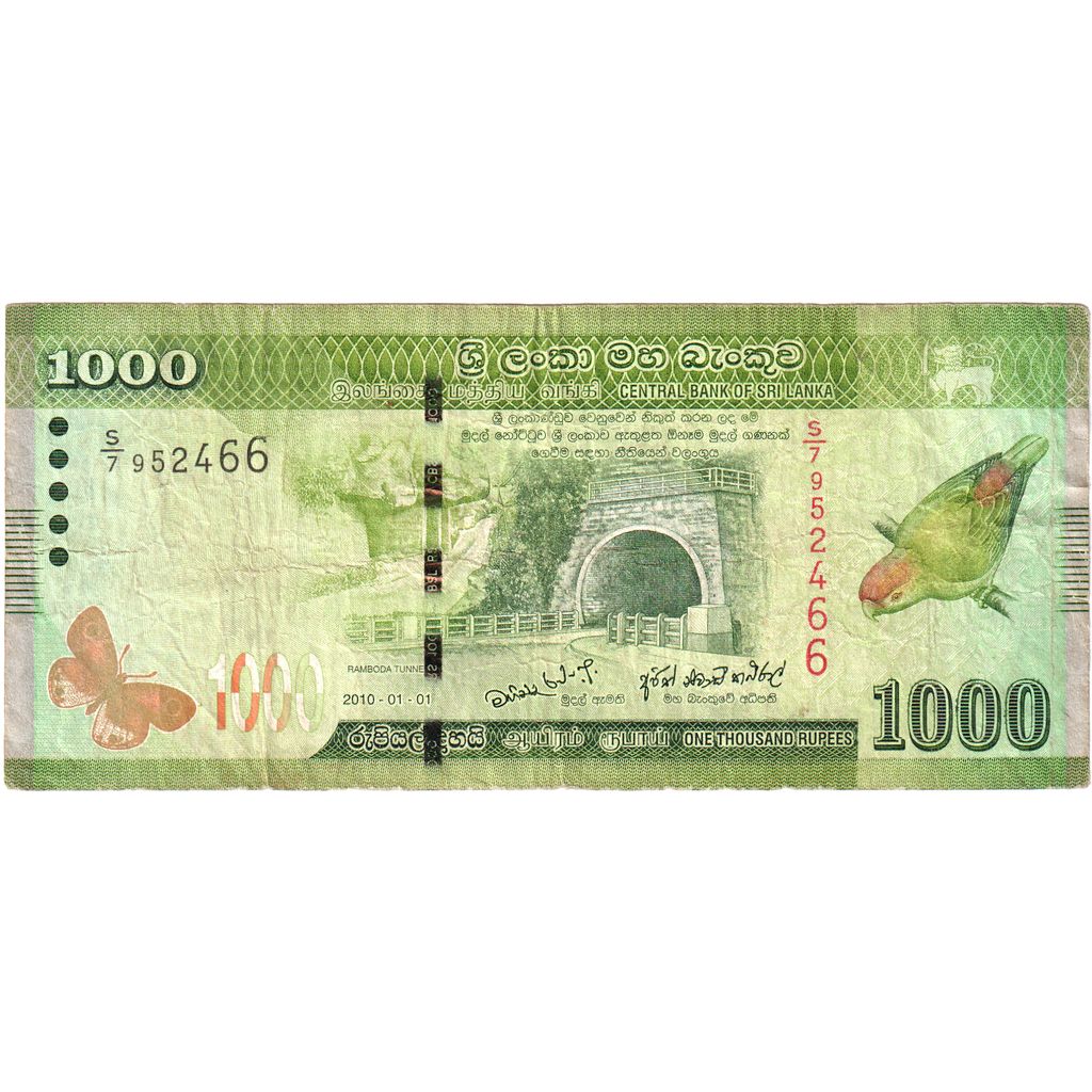 Srí Lanka, 
  
  1000 rupií, 
  
  2010-01-01