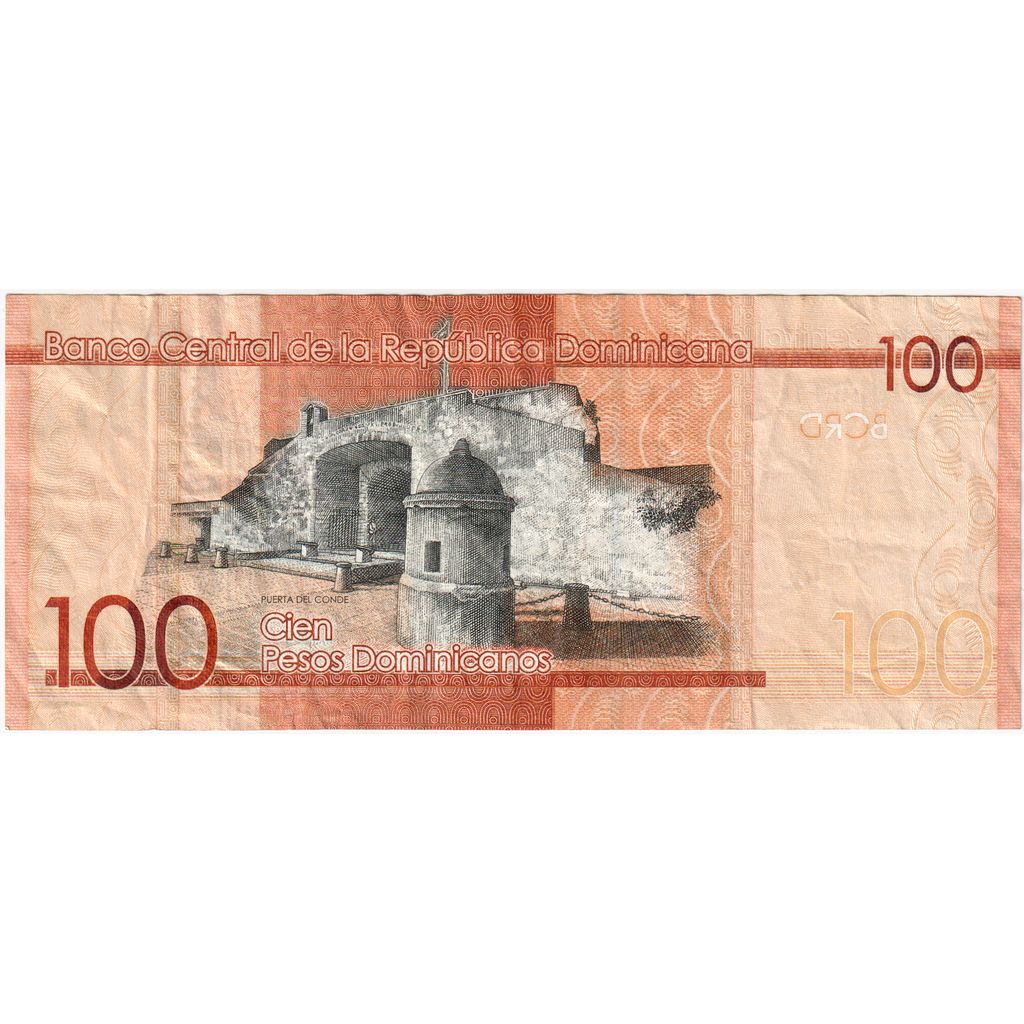 Dominikánska republika, 
  
  100 dominikánskych pesos, 
  
  EF(40-45)