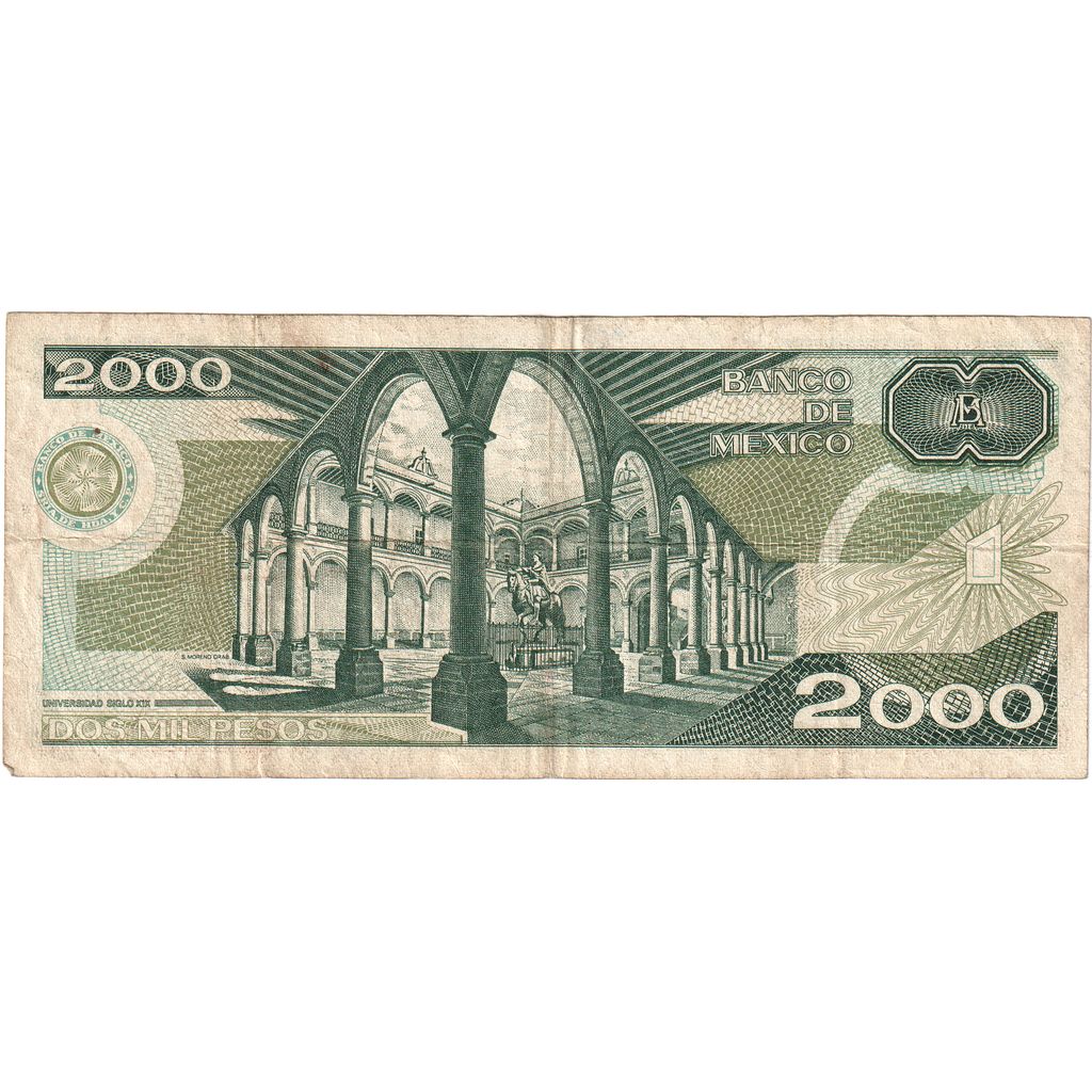 Mexiko, 
  
  2 000 pesos, 
  
  1984-10-30