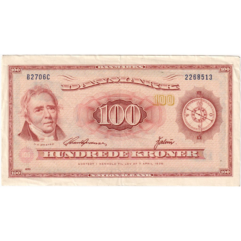 Dánsko, 
  
  100 korún, 
  
  EF(40-45)