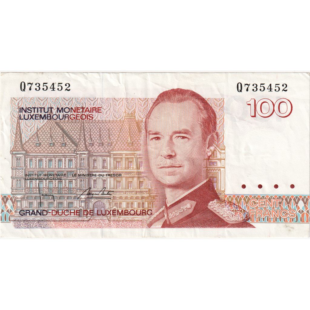 Luxembursko, 
  
  100 frankov, 
  
  EF(40-45)