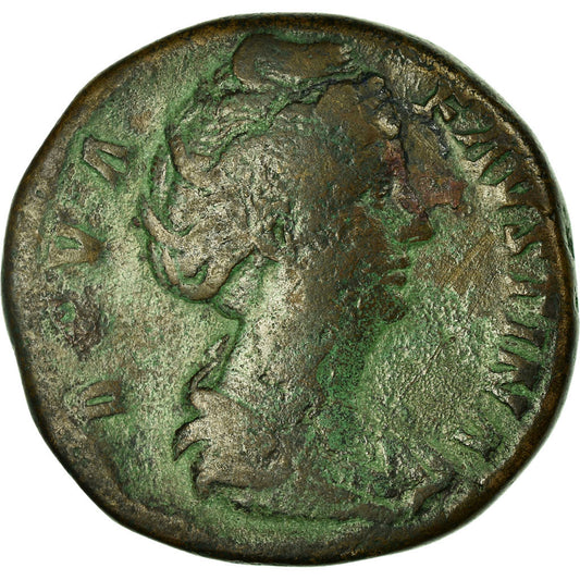 minca, 
  
  Faustína I. 
  
  Sestertius