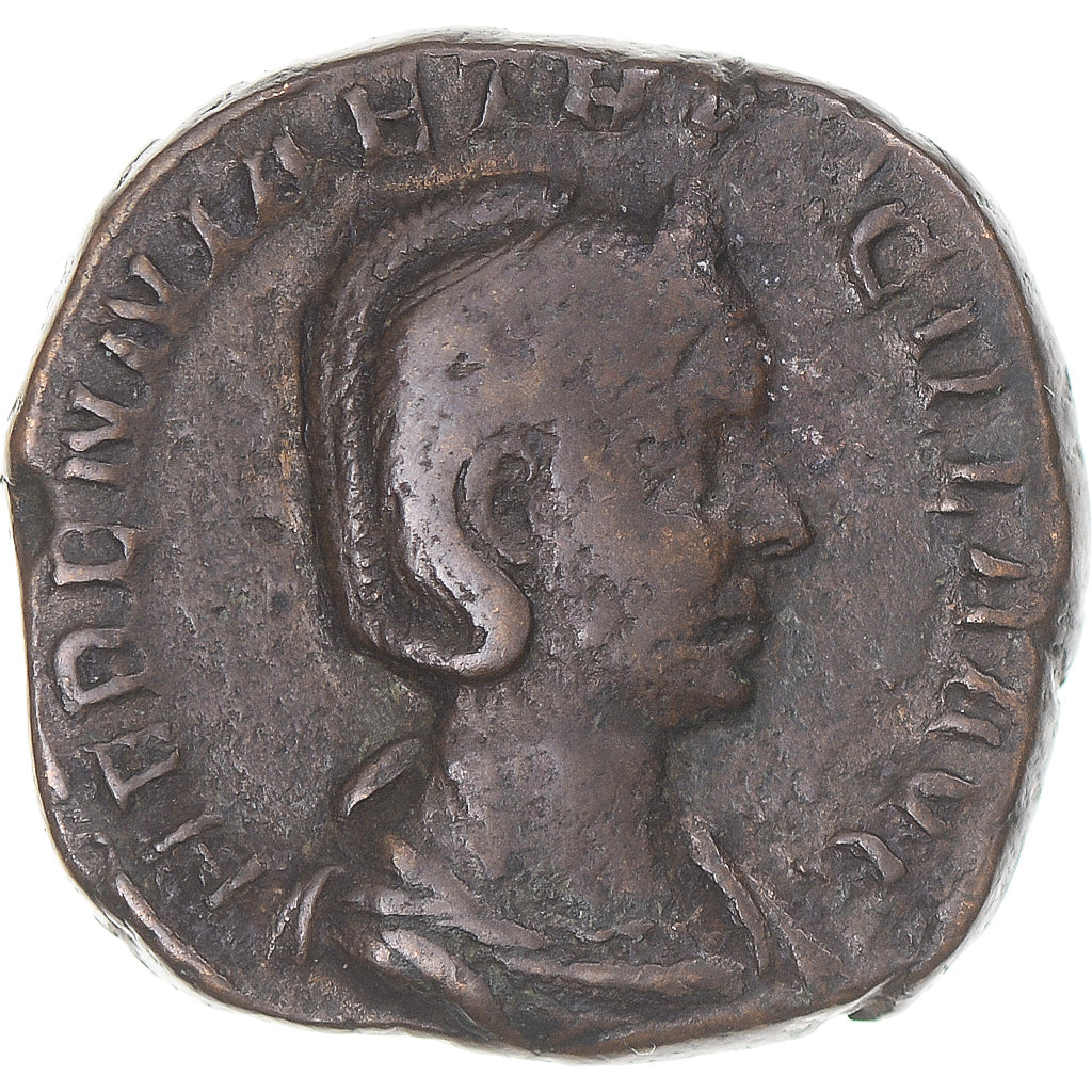 minca, 
  
  Herennia Etruscilla, 
  
  Sestertius