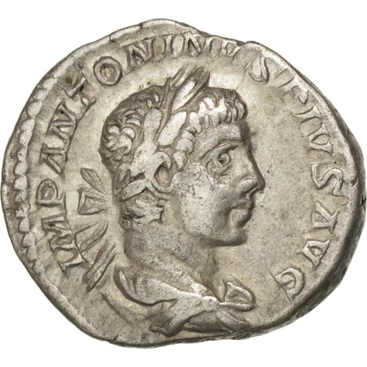 minca, 
  
  Elagabalus, 
  
  denár