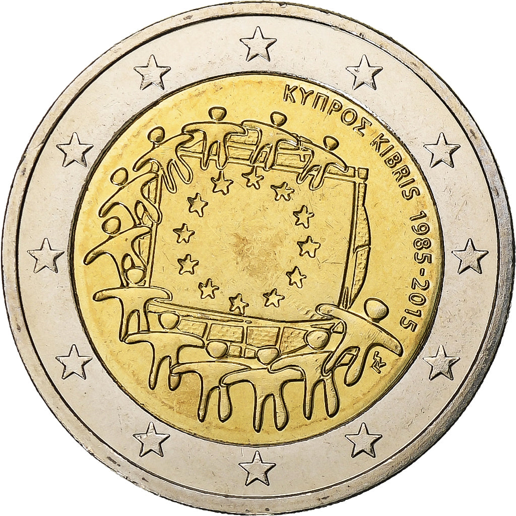 Cyprus, 
  
  2 eurá, 
  
  2015