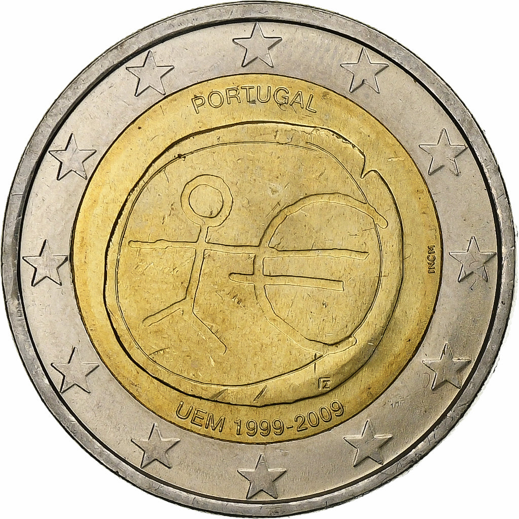 Portugalsko, 
  
  2 eurá, 
  
  UEM