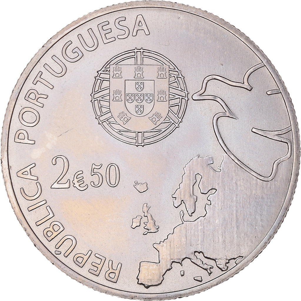 Portugalsko, 
  
  2,5 EUR, 
  
  70 ans de Paix v Európe