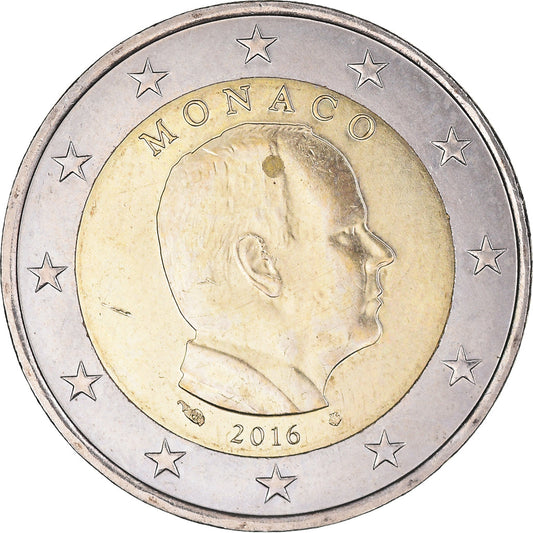 Monako, 
  
  2 eurá, 
  
  2016