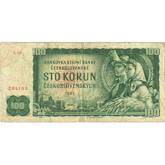 bankovka, 
  
  Československo, 
  
  100 korún