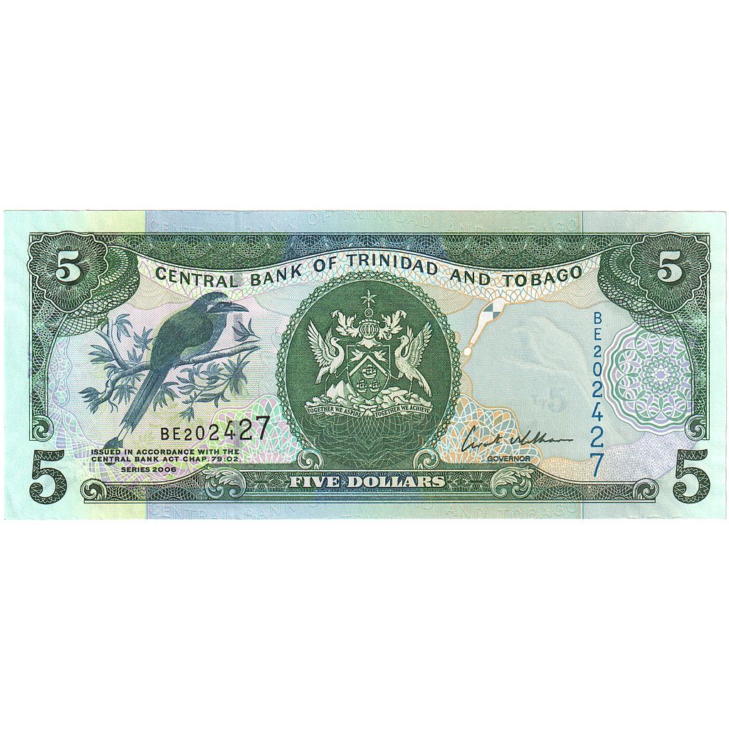 Trinidad a Tobago, 
  
  5 dolárov, 
  
  2006