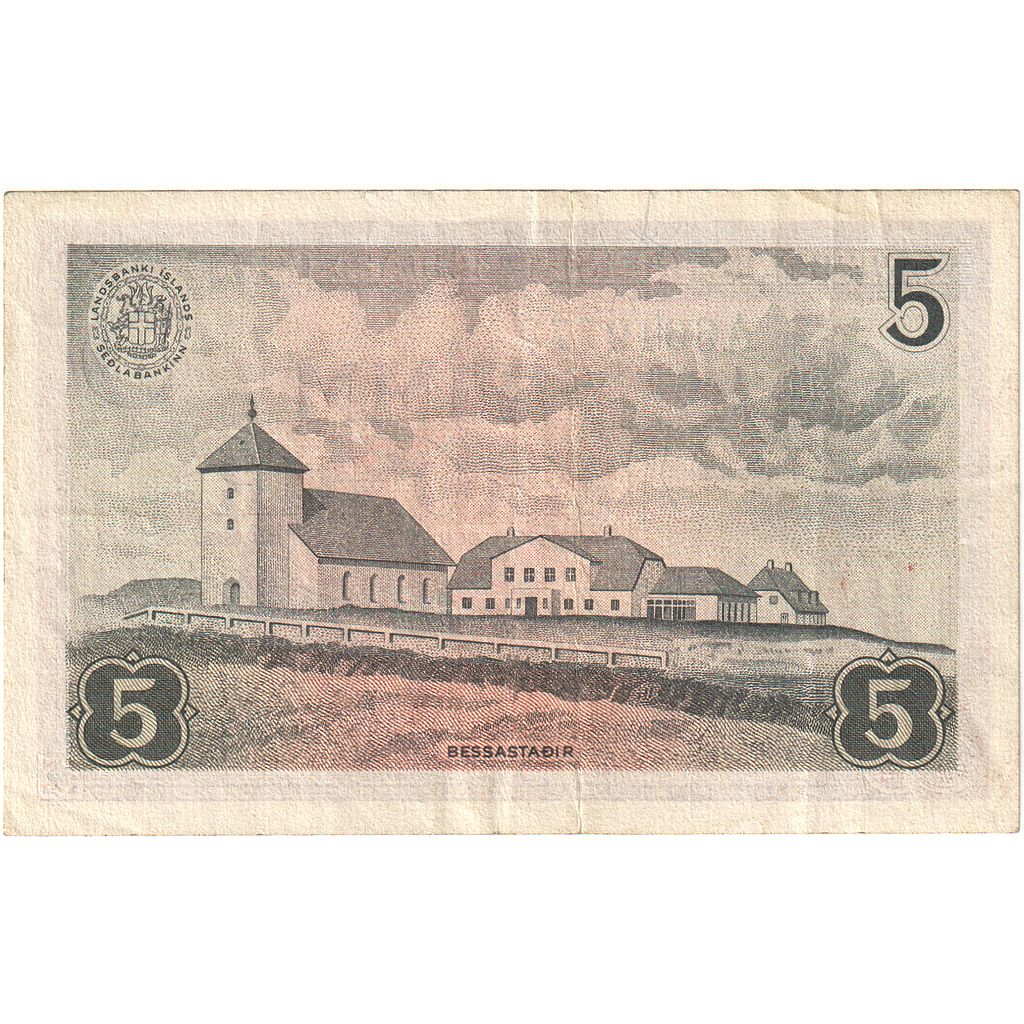 Island, 
  
  5 korún, 
  
  1957-06-21