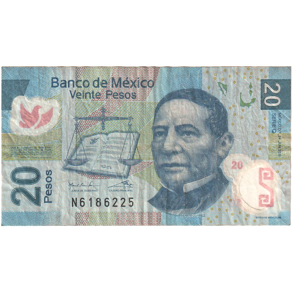 Mexiko, 
  
  20 pesos, 
  
  2006