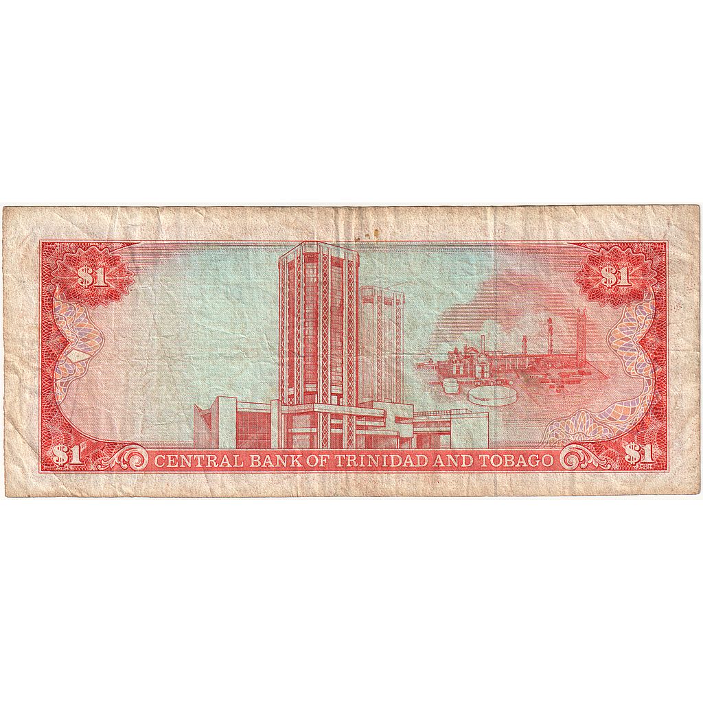 Trinidad a Tobago, 
  
  1 dolár, 
  
  Nedatované (1985)