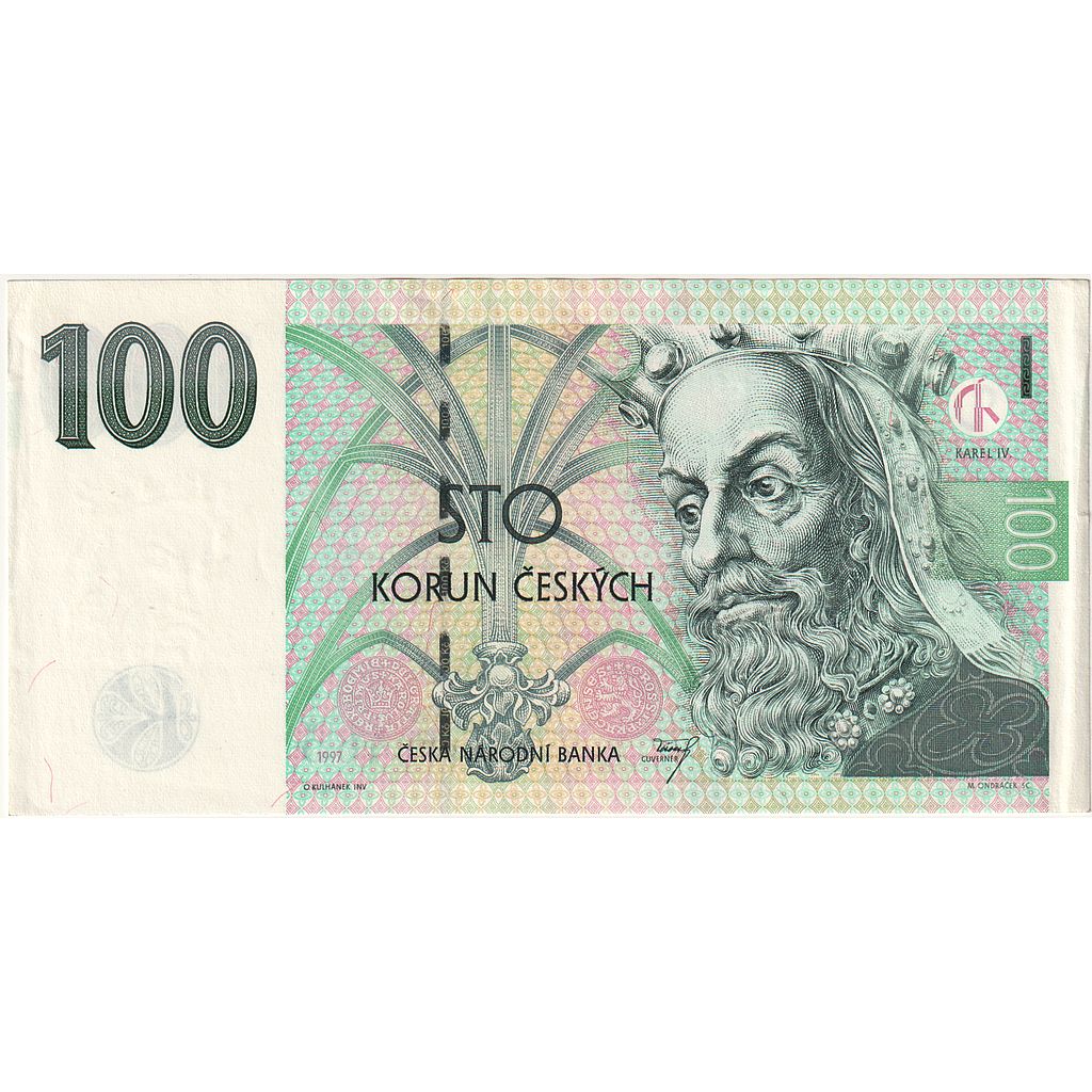 Česká republika, 
  
  100 korún, 
  
  1997