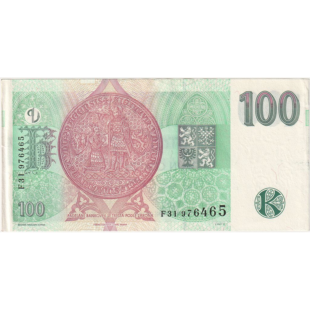 Česká republika, 
  
  100 korún, 
  
  1997