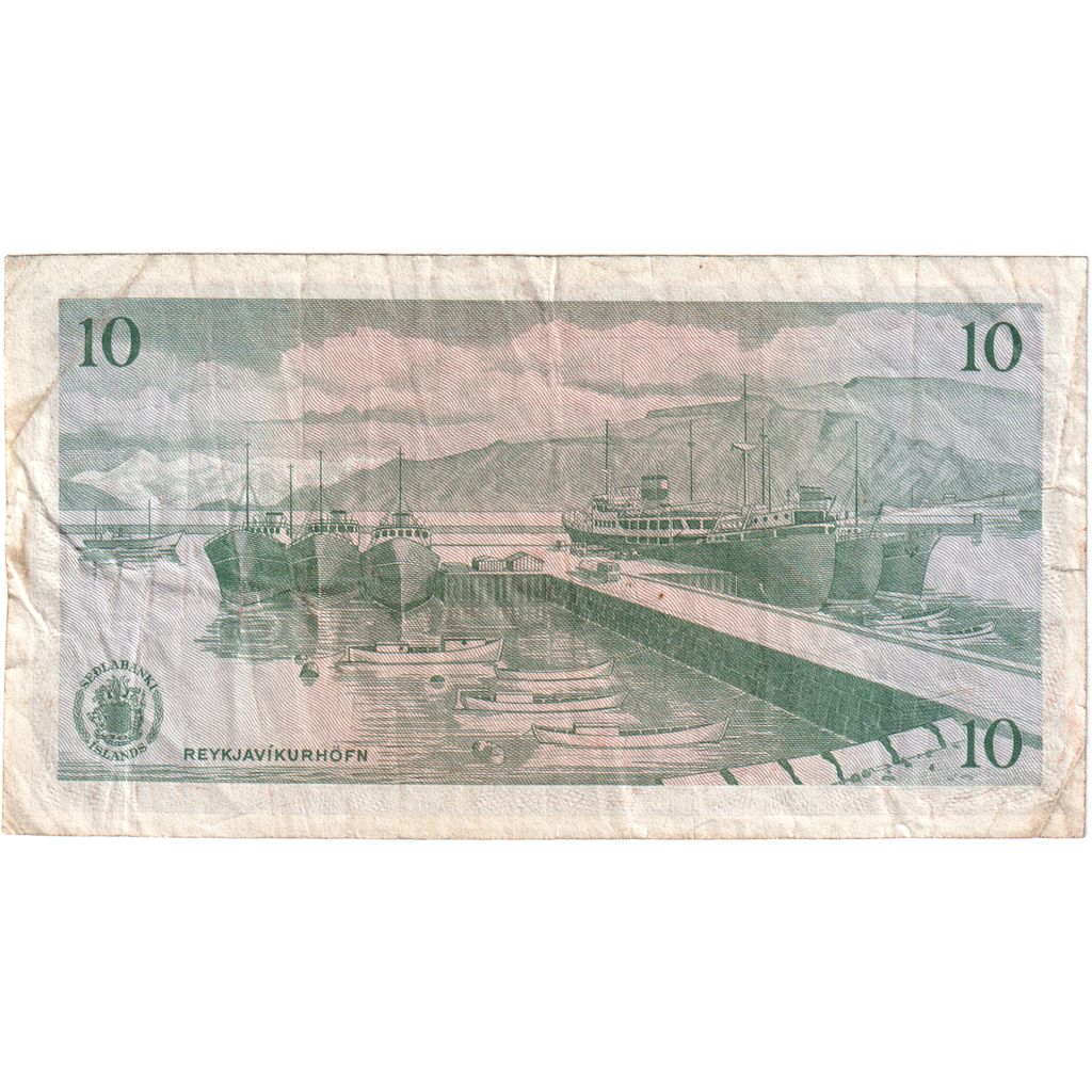 Island, 
  
  10 korún, 
  
  1961-03-29